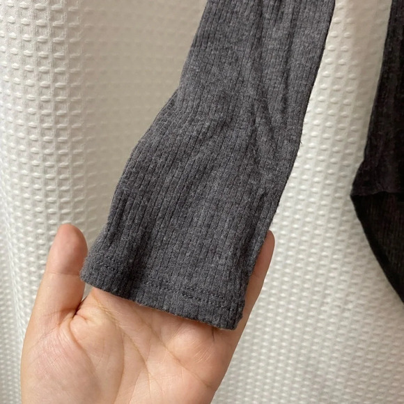 AEO Soft & Sexy Ribbed V Neck Bodysuit - Picture 2 of 5